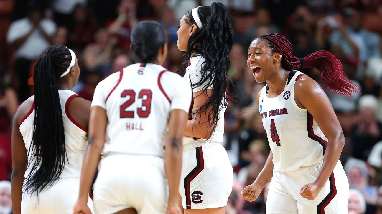 South Carolina secures third straight Final Four appearance with win over Maryland.