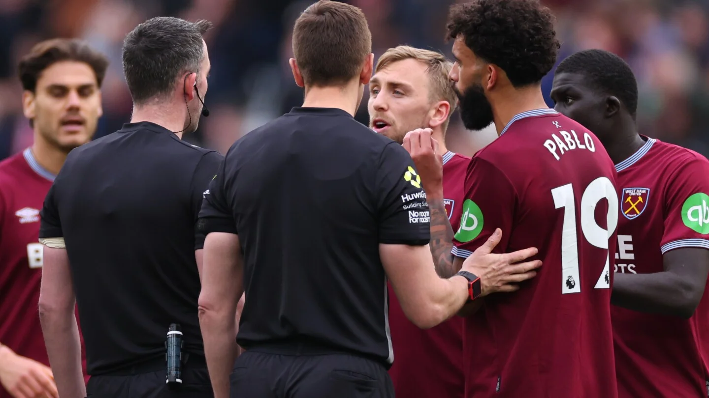 VAR wipes out West Ham’s stoppage-time leveller against Arsenal, fueling frustration