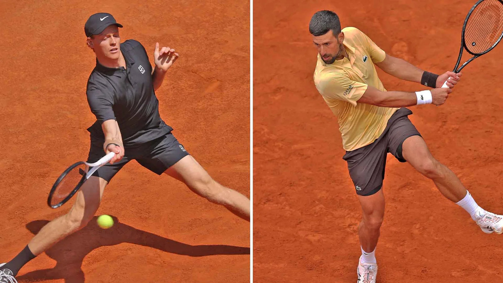 Sinner and Djokovic Land in Different Halves at Roland Garros
