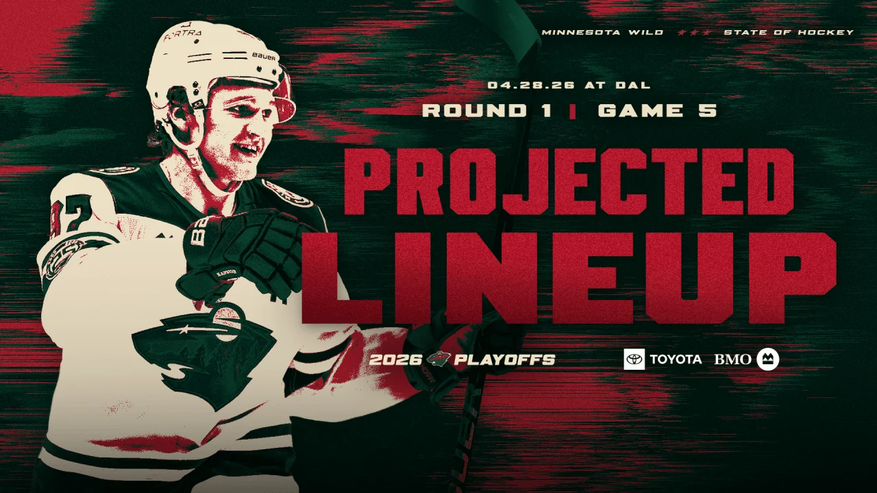 Wild Set for Game 5, Projected Lineup vs. Stars
