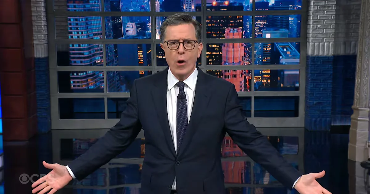 Colbert Calls Trump’s Iran War Name Rename a Clock-Reset Gimmick