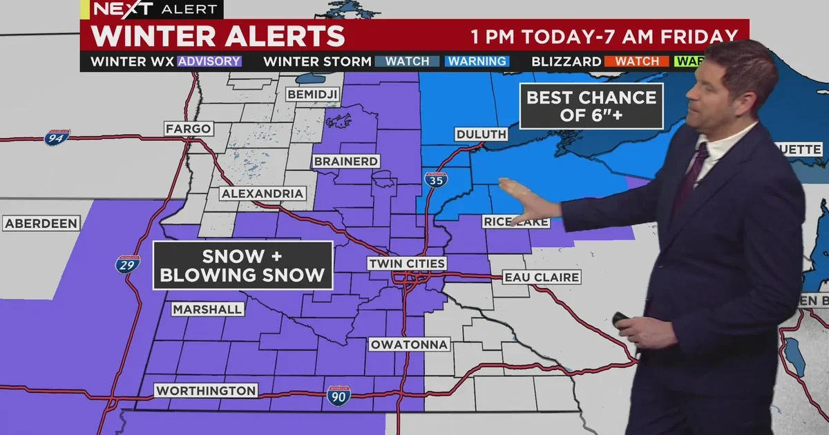 Winter Storm Alert: Rain to Snow in Midwest and South Dakota.