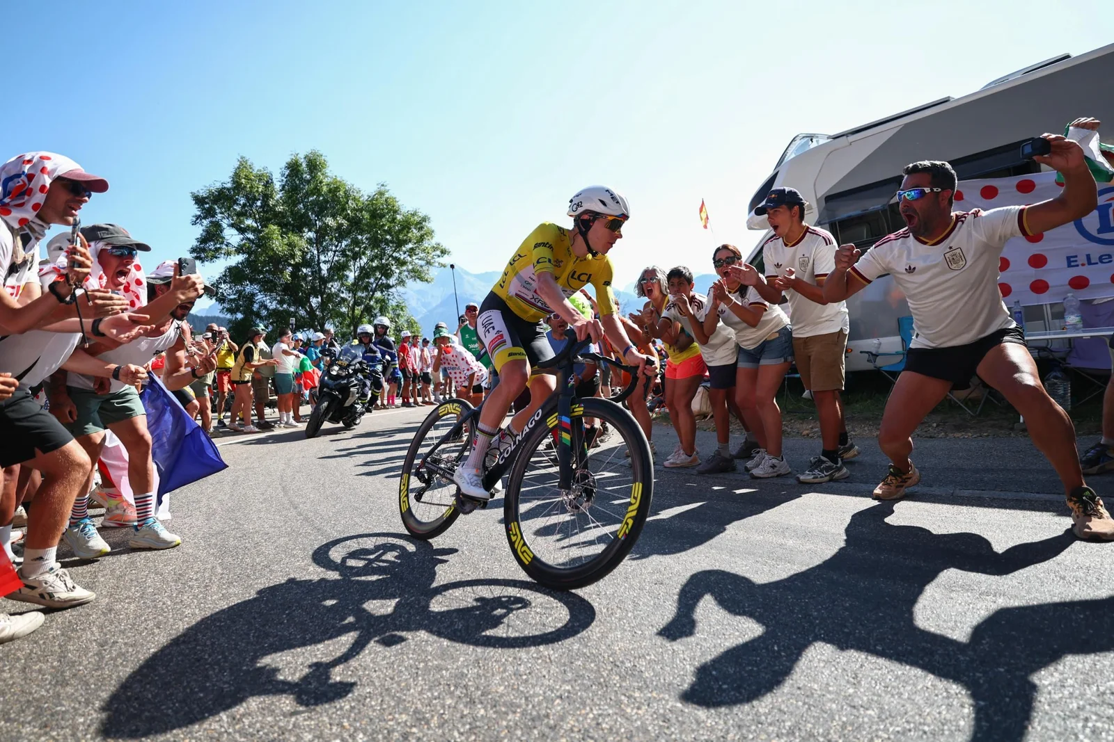 Pogačar shatters Alpe d'Huez climb record, toppling Pantani's 30-year mark