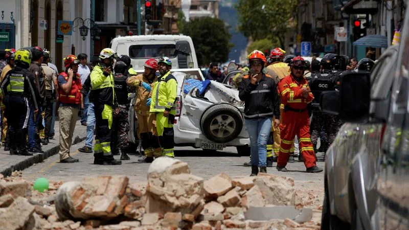 Deadly earthquake strikes coastal Ecuador and northern Peru.
