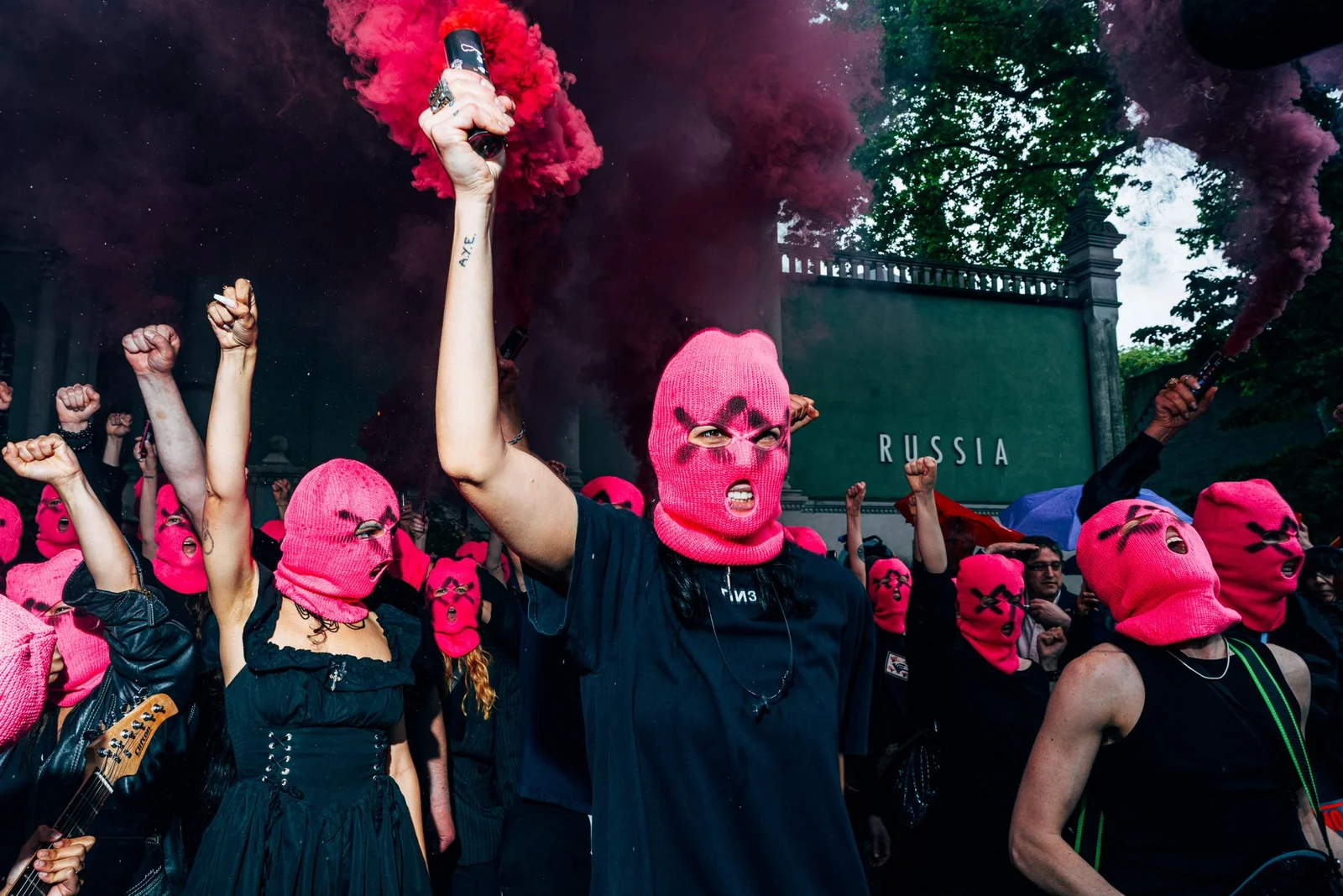 Pussy Riot and Femen Stage Kremlin-Linked Protest at Venice Biennale