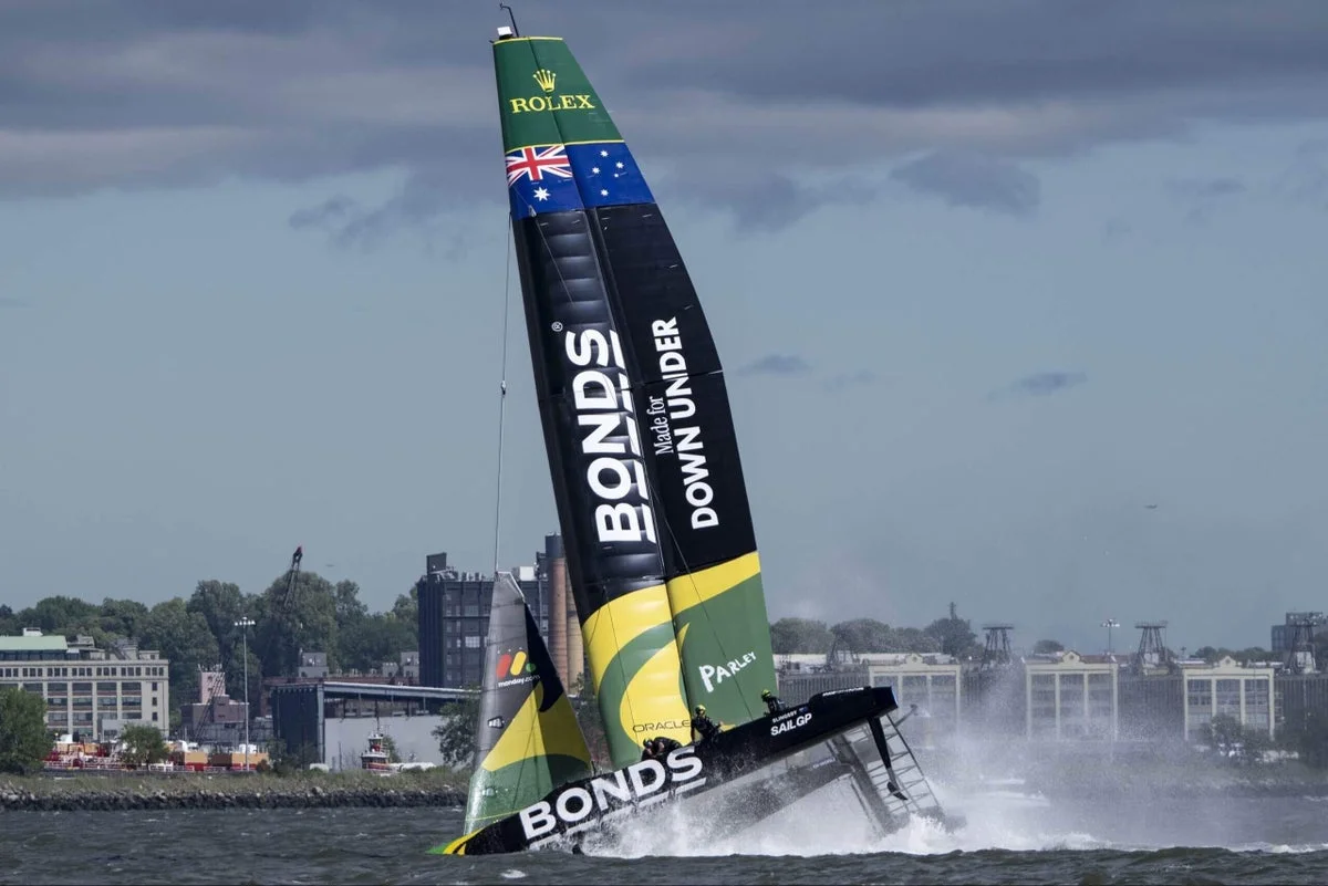 Gusty Hudson winds halt full SailGP start as New York event goes unscored