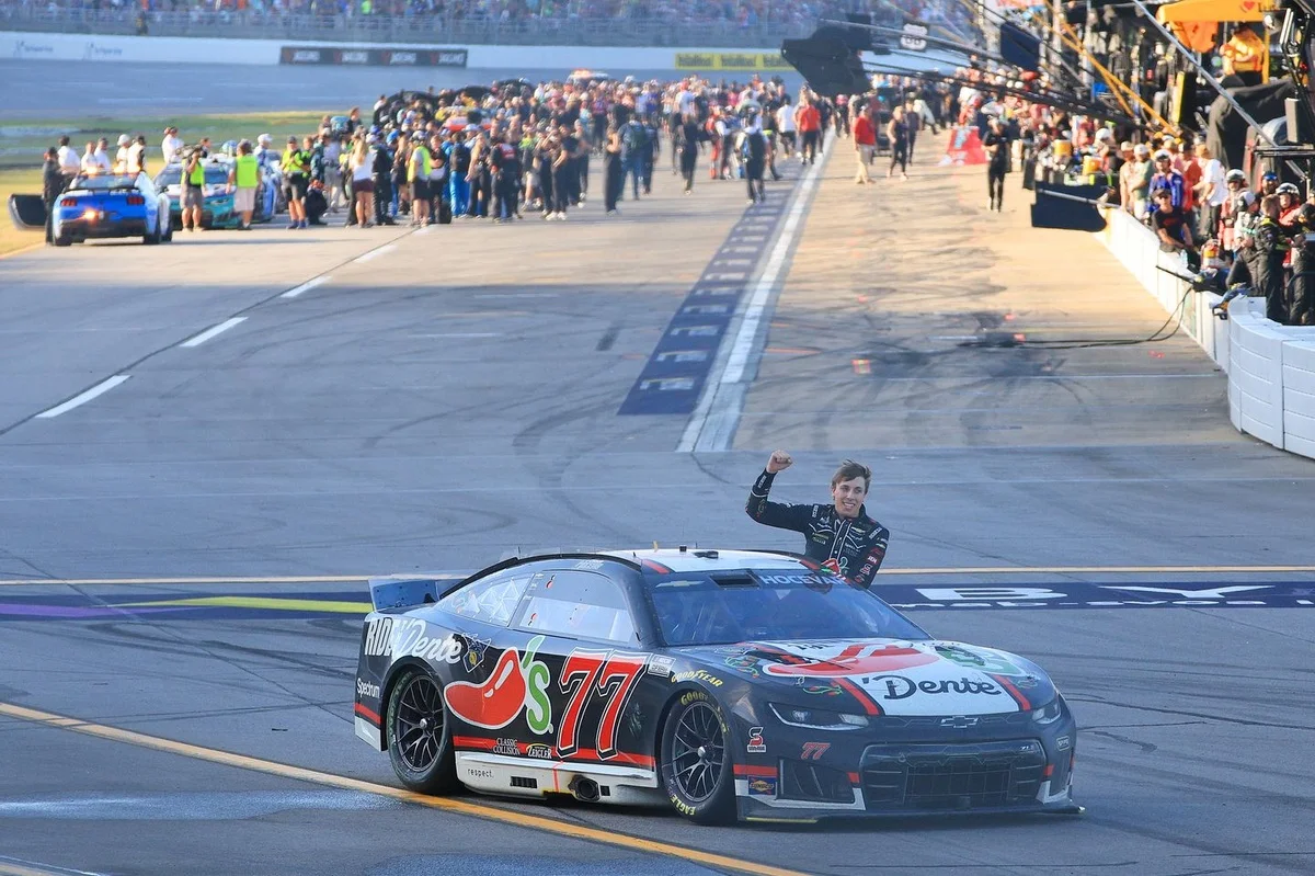 Hocevar’s Talladega Triumph Sparks Iconic Celebration, Backed by NASCAR