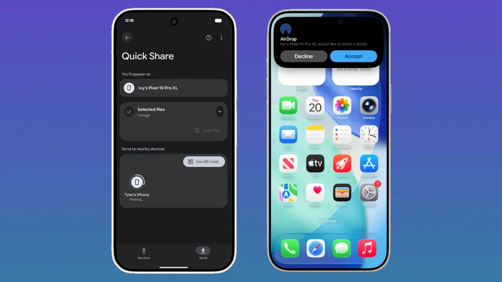 Google Expands Android–iPhone File Sharing With QR Transfer and Broader AirDrop Support