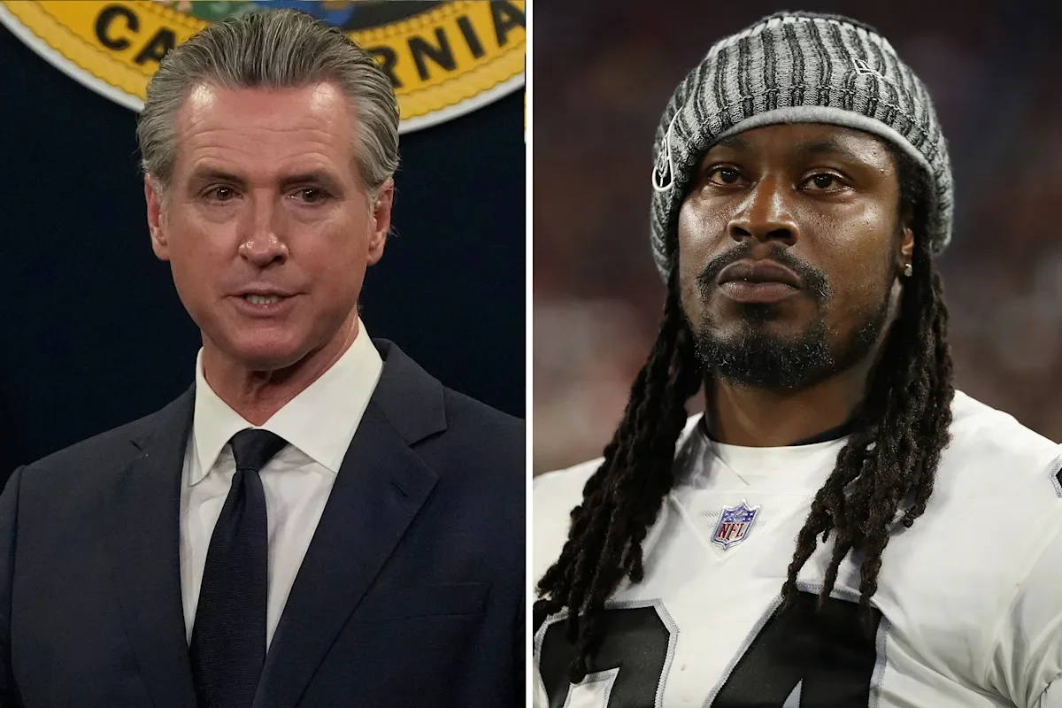 California Gov. Newsom intervenes to clear encampment outside Marshawn Lynch’s family home