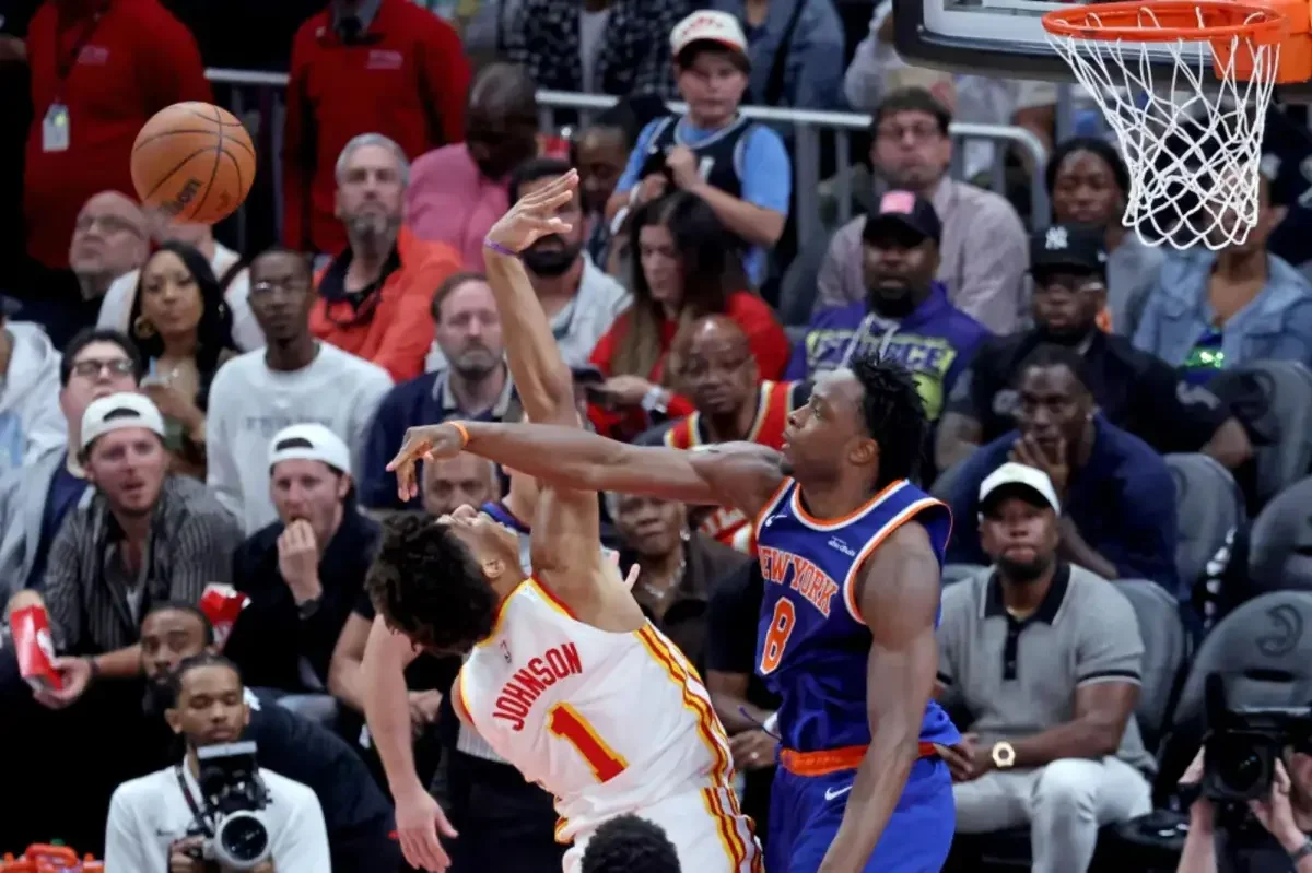 Towns notches first playoff triple-double as Knicks surge past Hawks in Game 4
