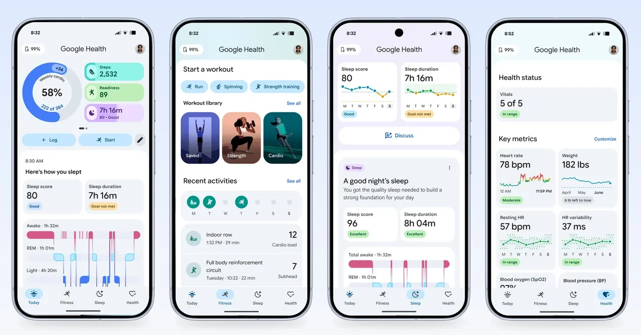 Google Health Rebrands Fitbit App, Sunsets Google Fit