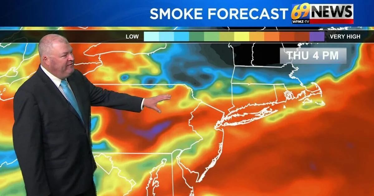 Unhealthy Air Quality Alert Continues Due to Canadian Wildfires.