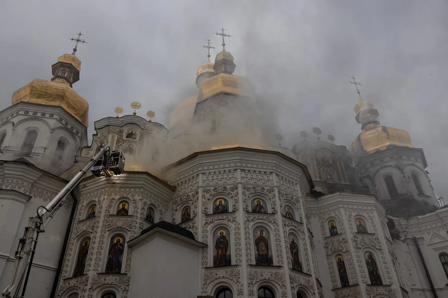 Ancient Kyiv Monastery Damaged as Russian Strike Kills at Least Five
