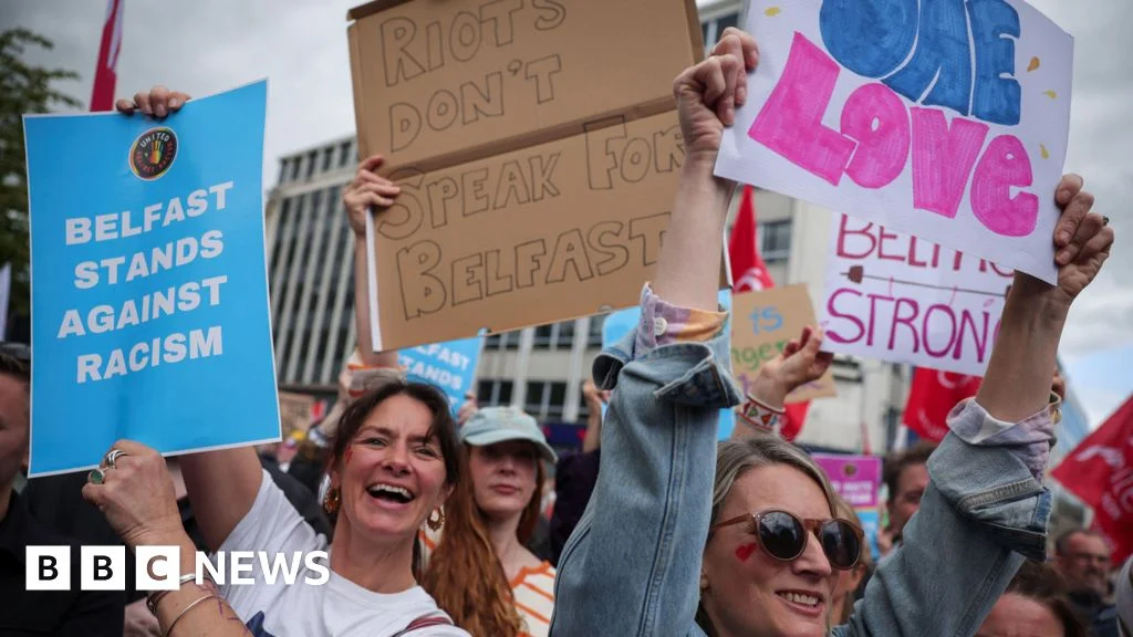 Belfast anti-racism rally draws thousands amid unrest