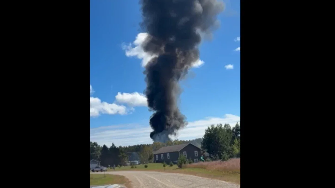 Texas military plane crash prompts evacuation in Blair Township