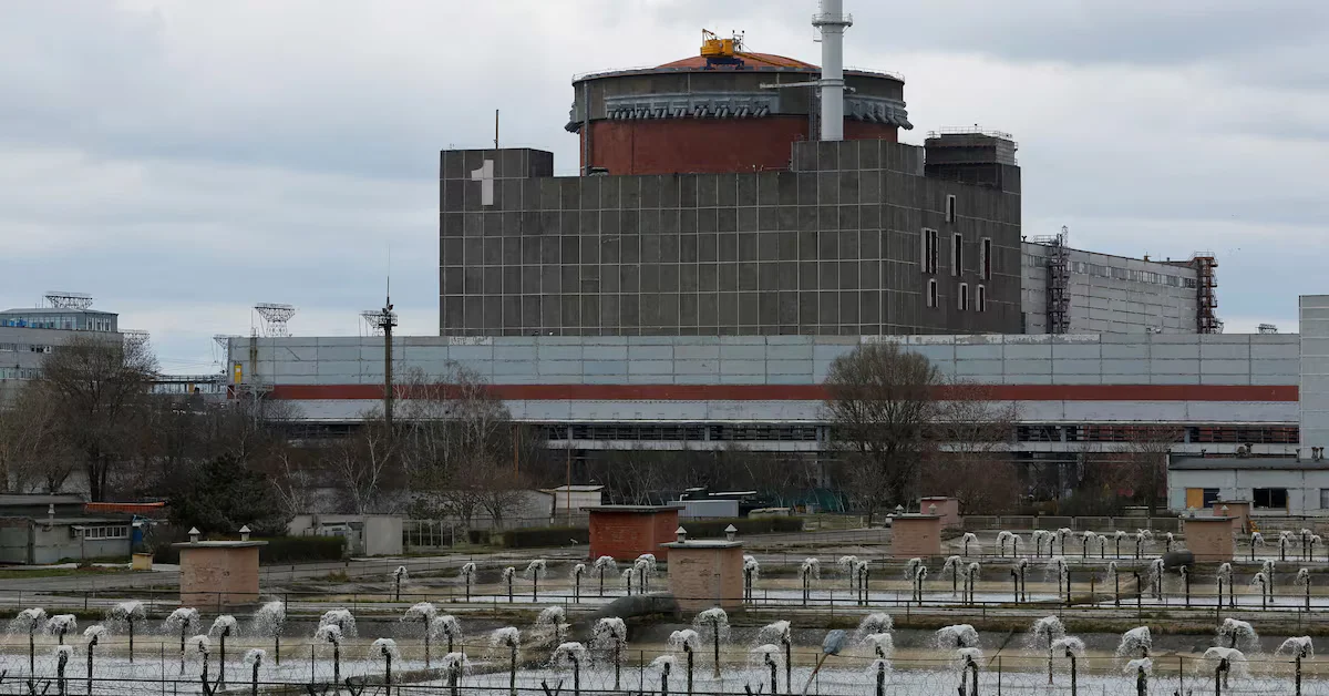 Russian forces occupy Ukrainian nuclear plant, witnesses report.