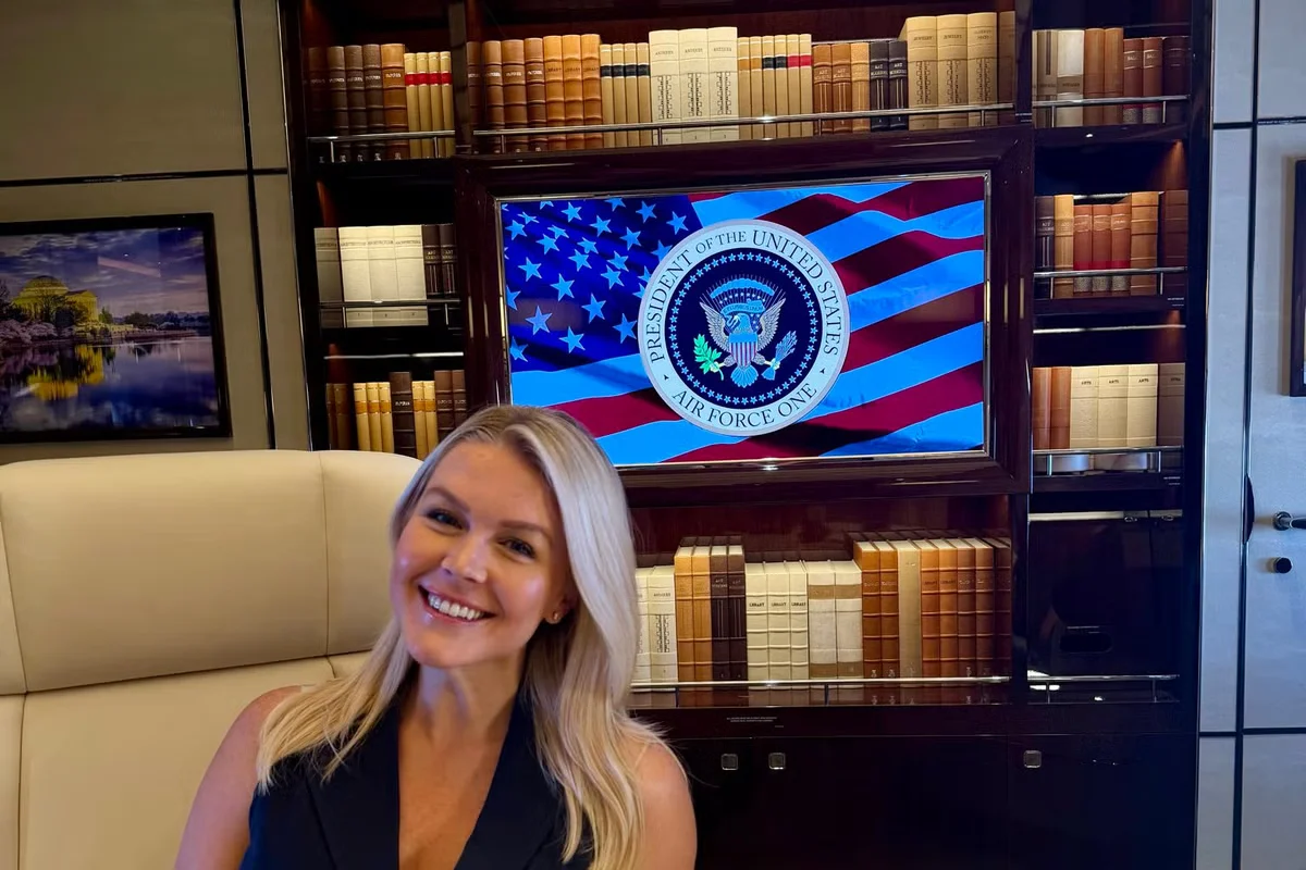 Trump’s Qatar-gifted Air Force One sparks mockery over faux library shelves