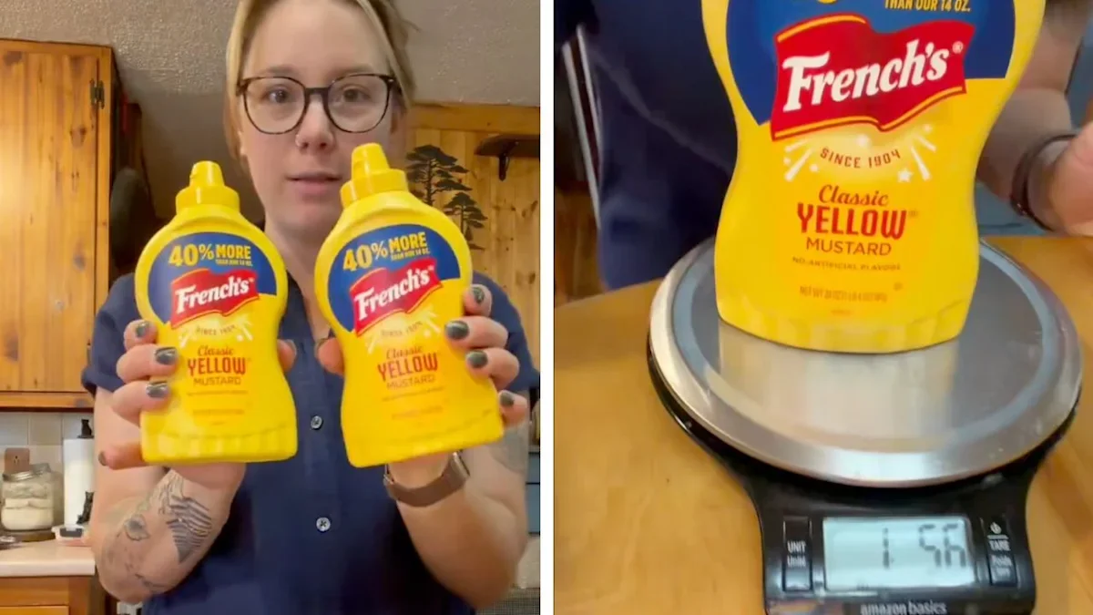 Lighter Sealed Mustard Bottle Sparks Shrinkflation Debate After Walmart Purchase