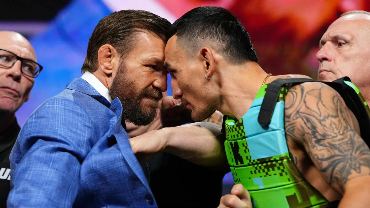 Notorious and Holloway Turn Up the Heat at UFC 329 Face-Off