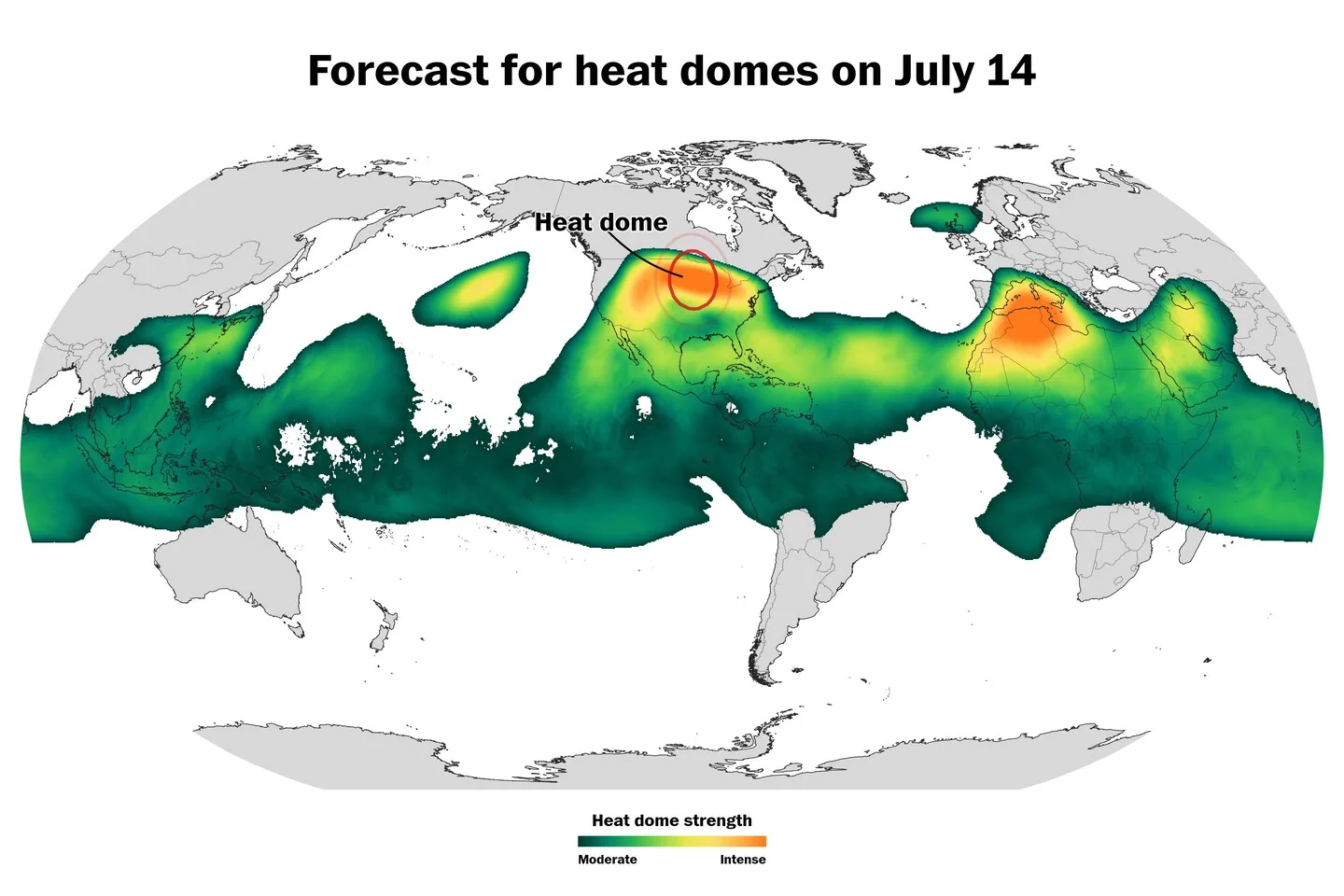 Eastern U.S. Braces for One of the Planet’s Strongest Heat Domes