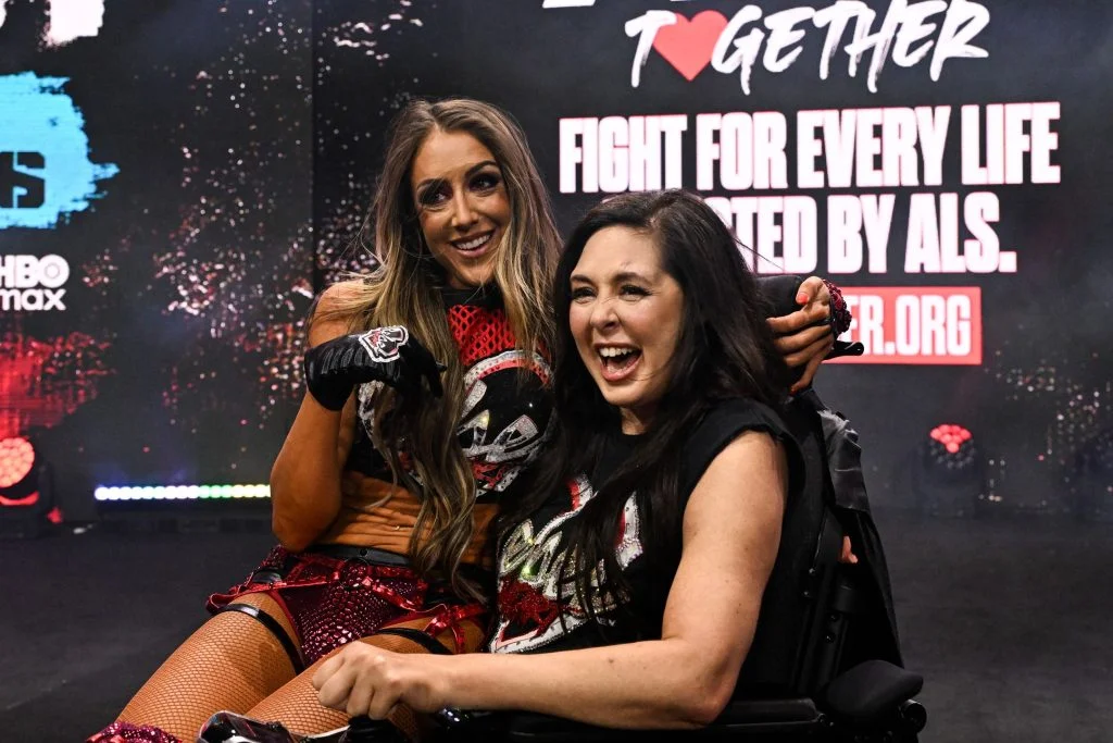 Ex-WWE/TNA Talent Pop Up Backstage at AEW Dynamite Rebel Heart