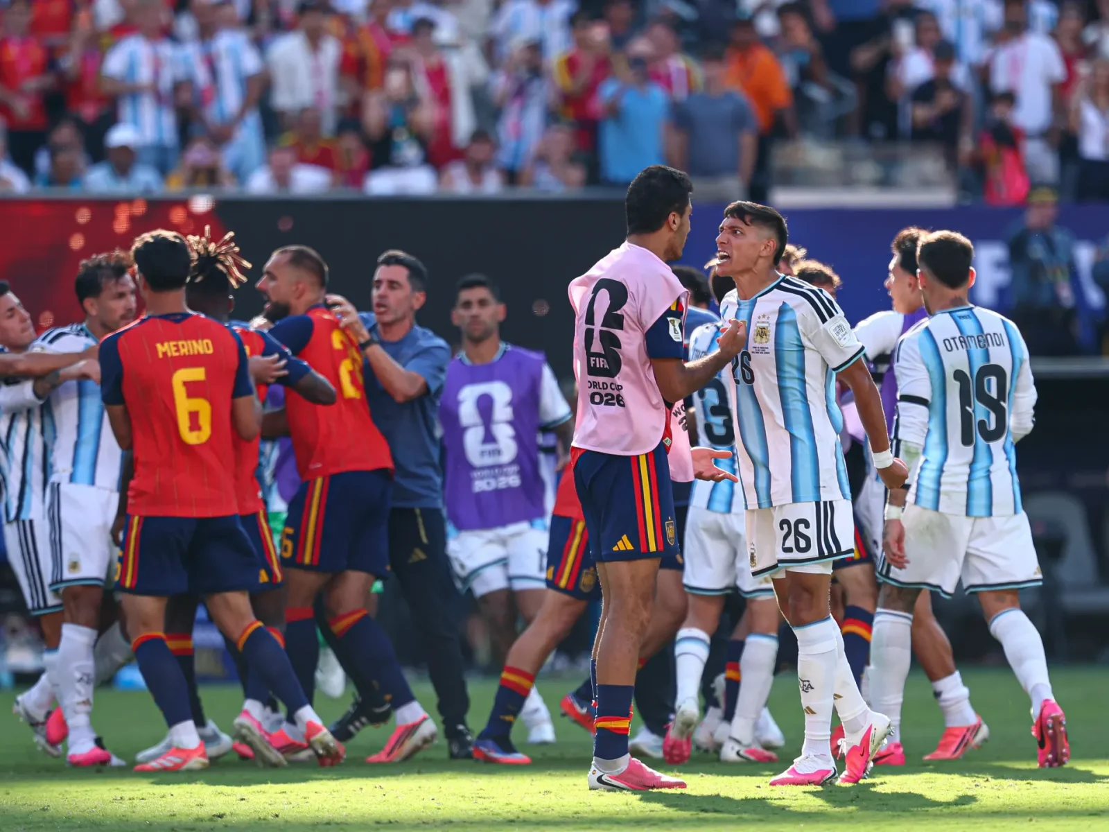 Argentina hit with FIFA sanctions probe over World Cup final chaos and Falklands banner