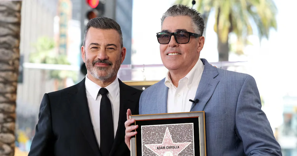 Kimmel Gets Emotional While Honoring MAGA Friend Adam Carolla