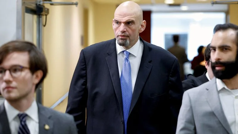 Sen. John Fetterman discharged from hospital after depression treatment.