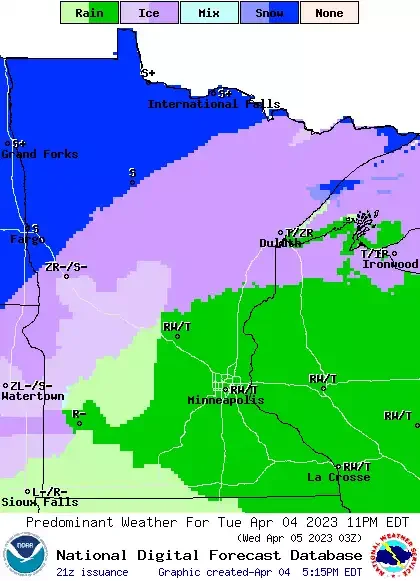 Minnesota Braces for Severe Winter Storm with Mixed Precipitation and Thunderstorms.