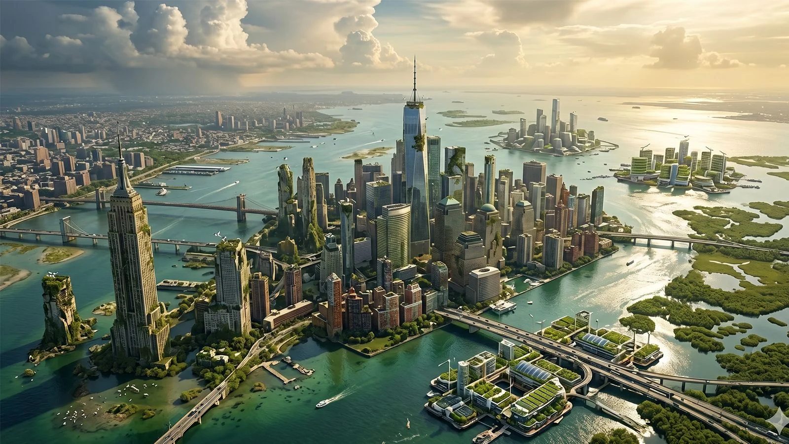 AI paints a millennium-ahead cityscape for Earth Day