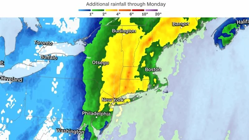 "East Coast Braces for Powerful Storms, Threatening Morning Commutes and Widespread Flooding"