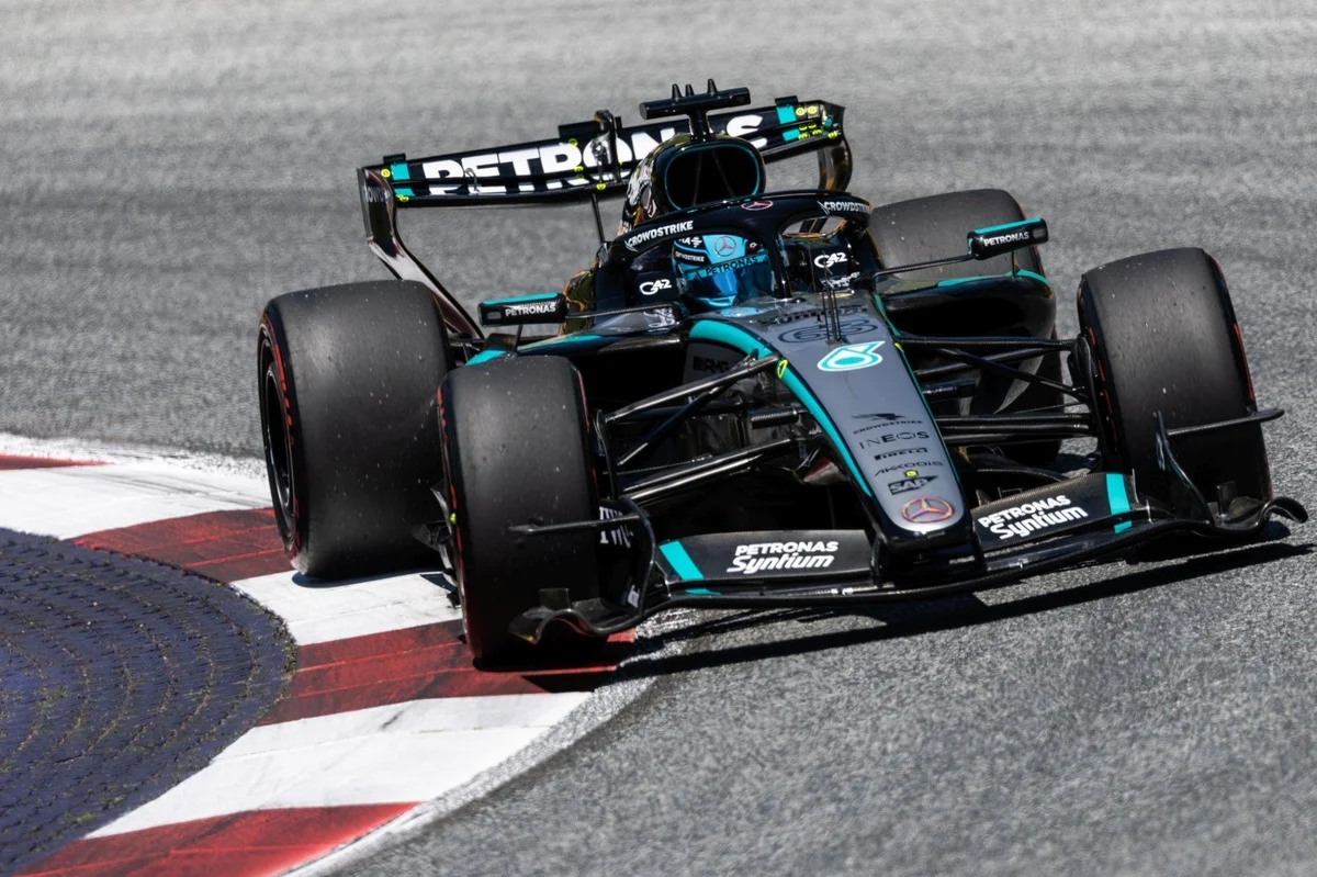 Russell escapes yellow-flag probe to clinch Austrian GP pole