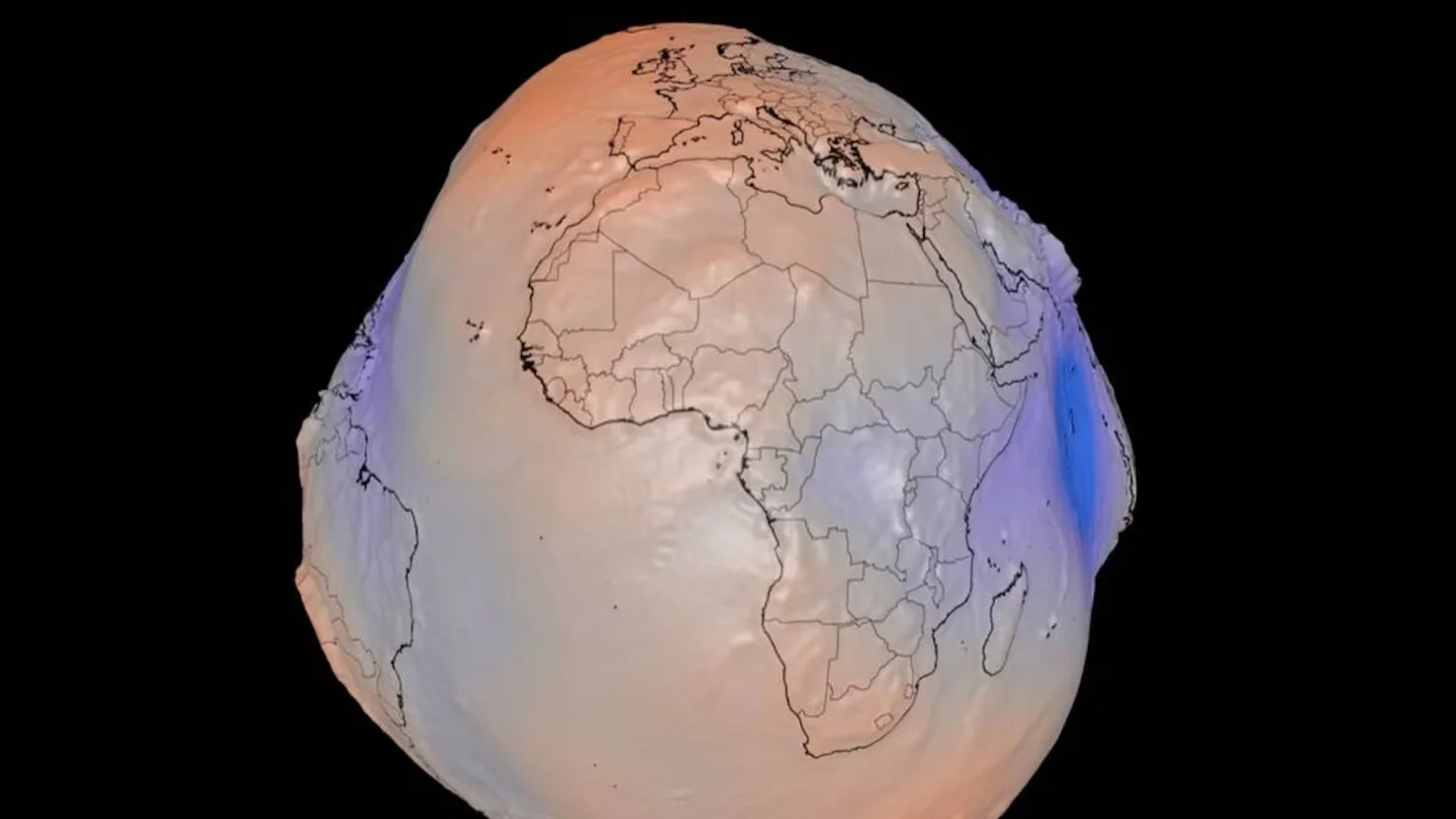 NASA’s gravity-based geoid visual reveals Earth's irregular surface