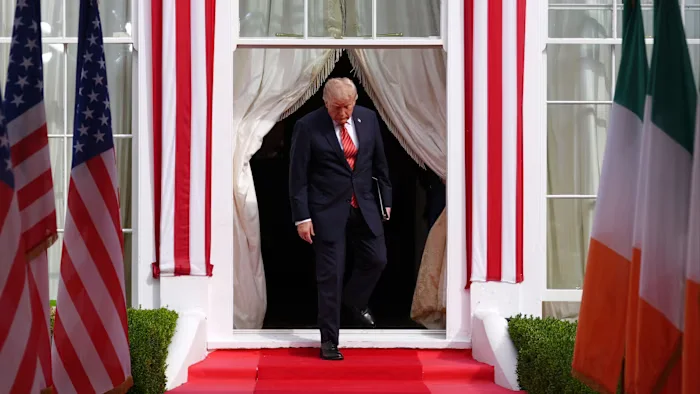 Trump hints at inevitable united Ireland, drawing backlash in Dublin visit