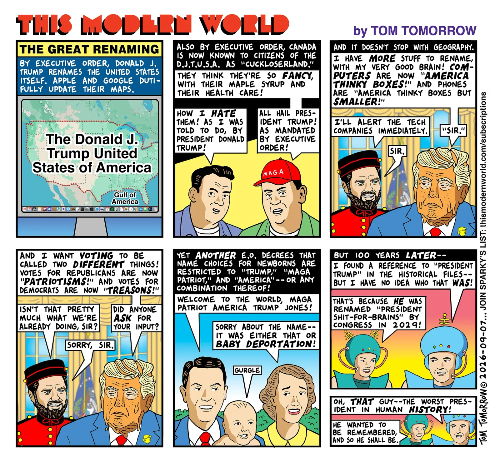 Cartoon: Branding shifts meet a plea for reader support