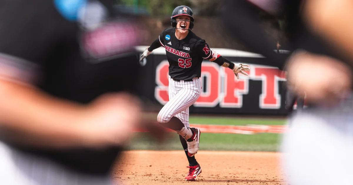 Nebraska Softball Rolls Past Oklahoma State 8-1 to Open Lincoln Super Regional