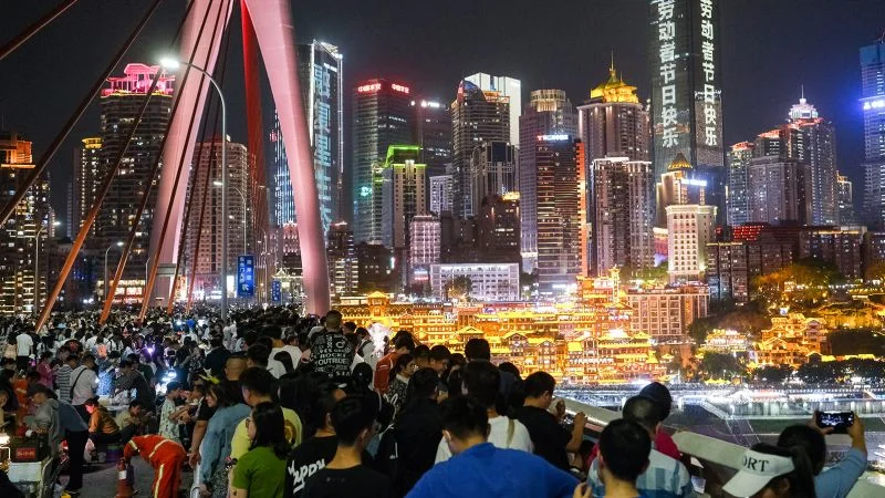 China's May Day tourism and spending surpass pre-pandemic levels.