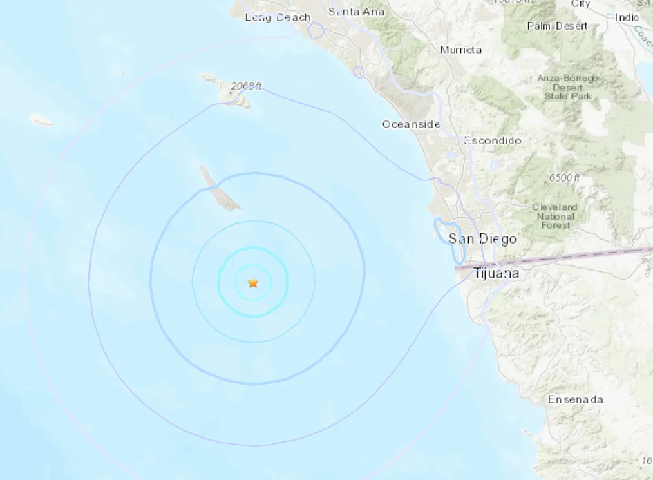 "4.4 Magnitude Earthquake Hits Southern California Coast"
