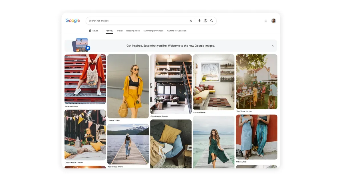 Google Images unveils a browsable, personalized pre-search feed