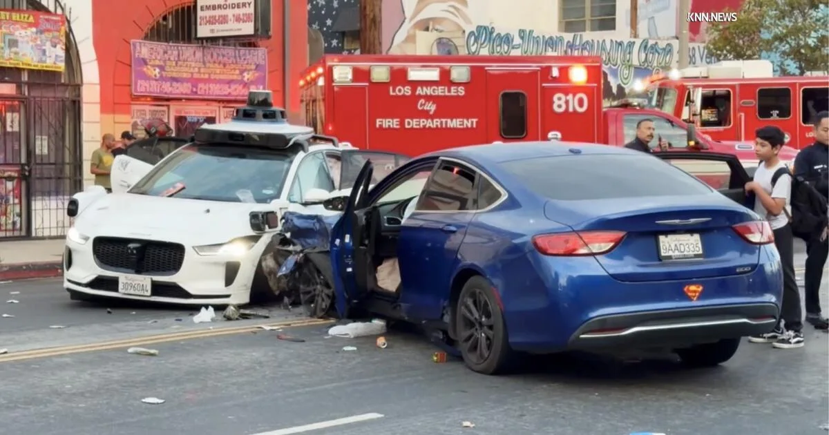 Waymo-involved crash near downtown L.A. injures multiple