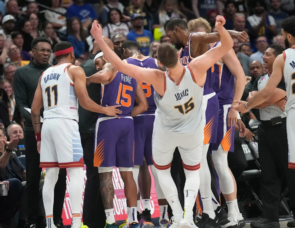 NBA Playoffs: Durant and Jokic's Exchange Near Suns Huddle Downplayed