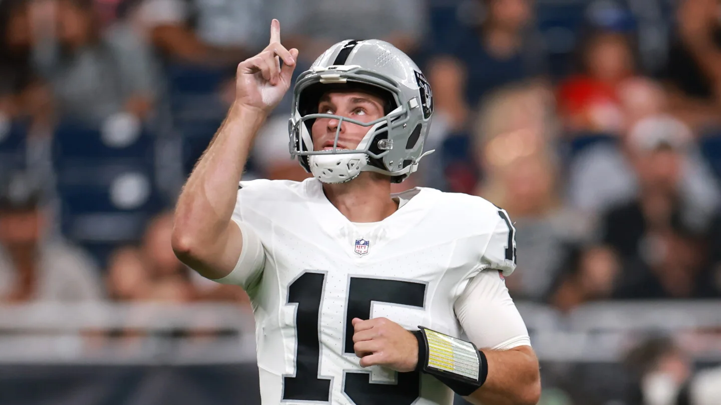 Rookie Mendoza's pick-six derails Raiders' three-point preseason night