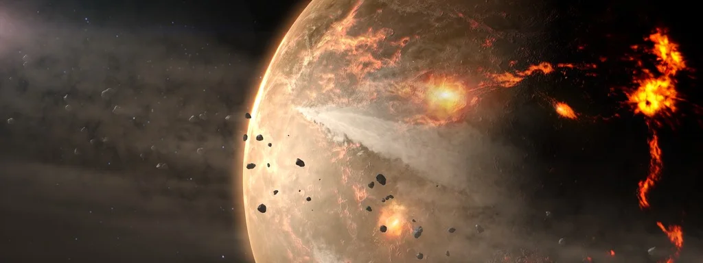 Cosmic bombardment may have forged Earth's early continents