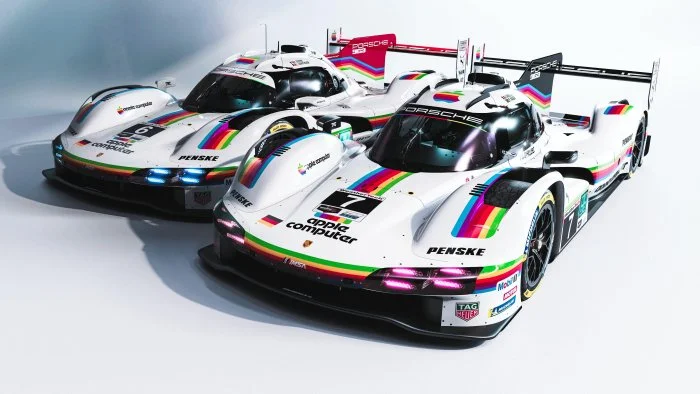 Porsche Revives Apple Legacy with Retro Livery at Laguna Seca