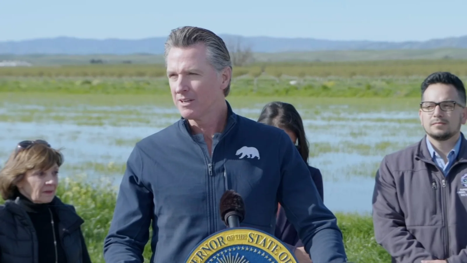 Newsom eases California drought restrictions after storms.