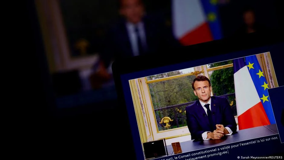 Macron faces backlash over controversial pension reform.