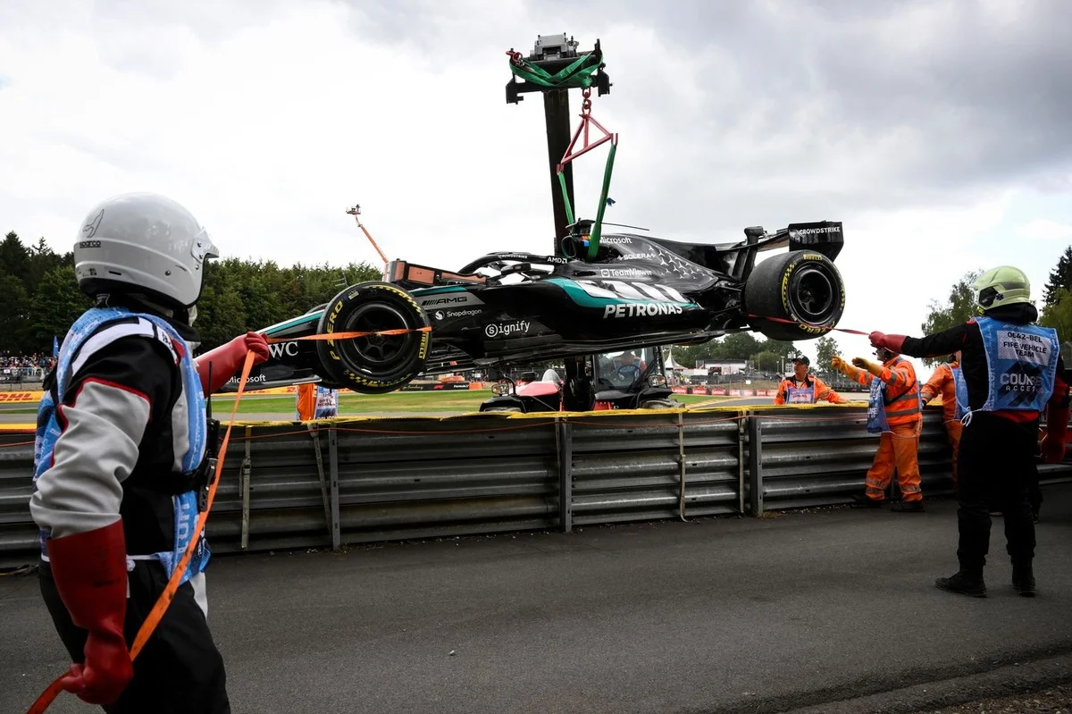 Spa floor teardown hints at Mercedes' 2026 aero playbook