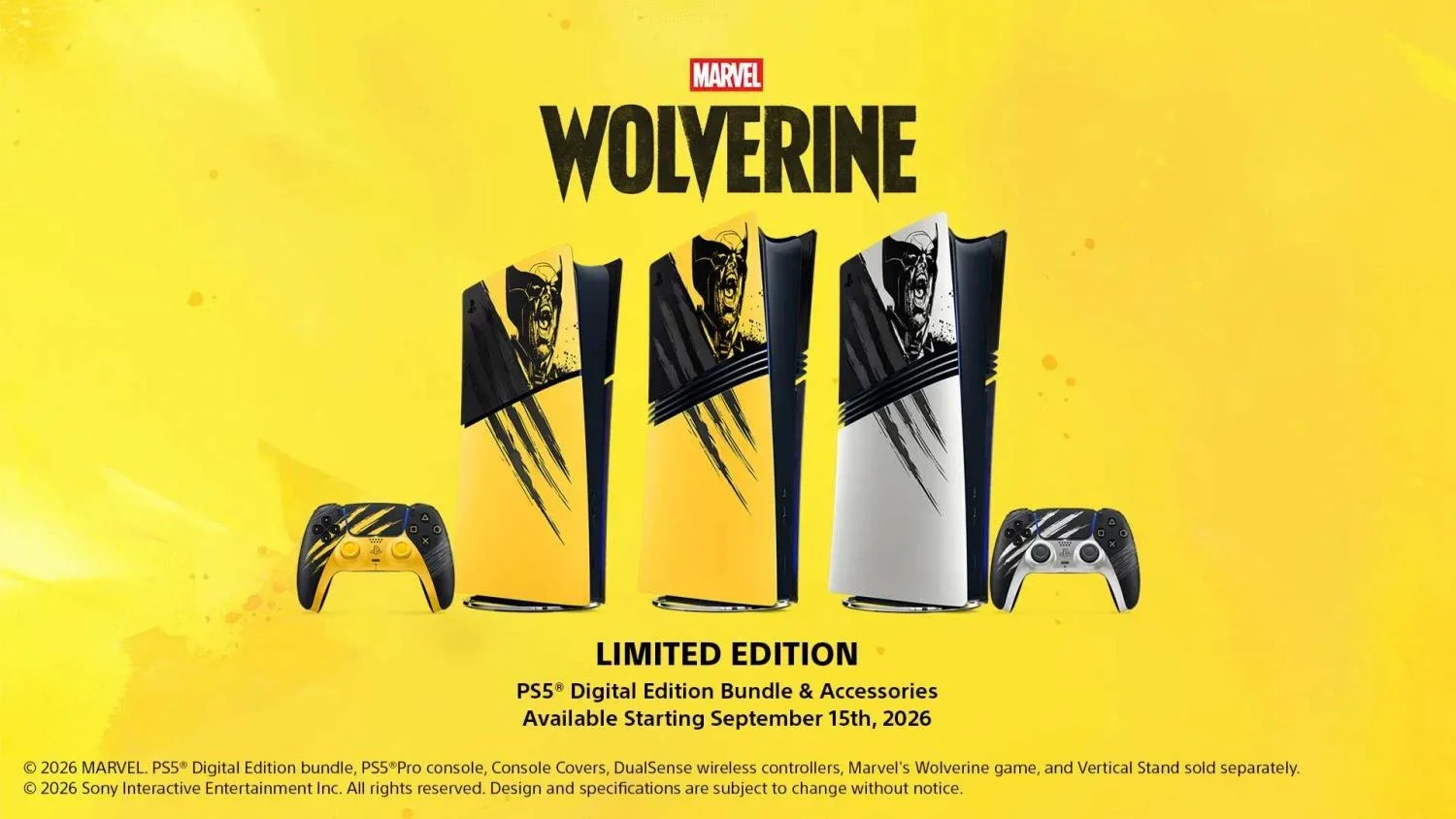 Wolverine-Themed PS5 Hardware Line Unveiled by Sony