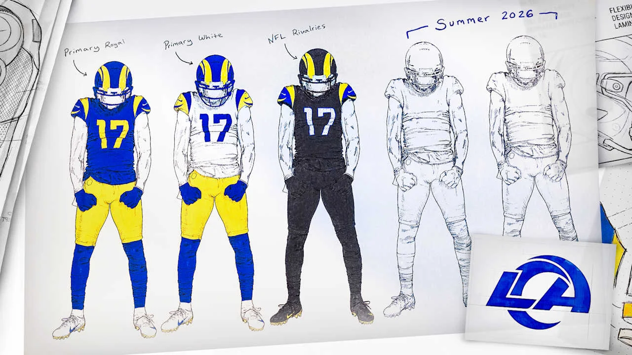 Rams Unveil Sleek Brand Refresh and New Uniforms for the LA Era