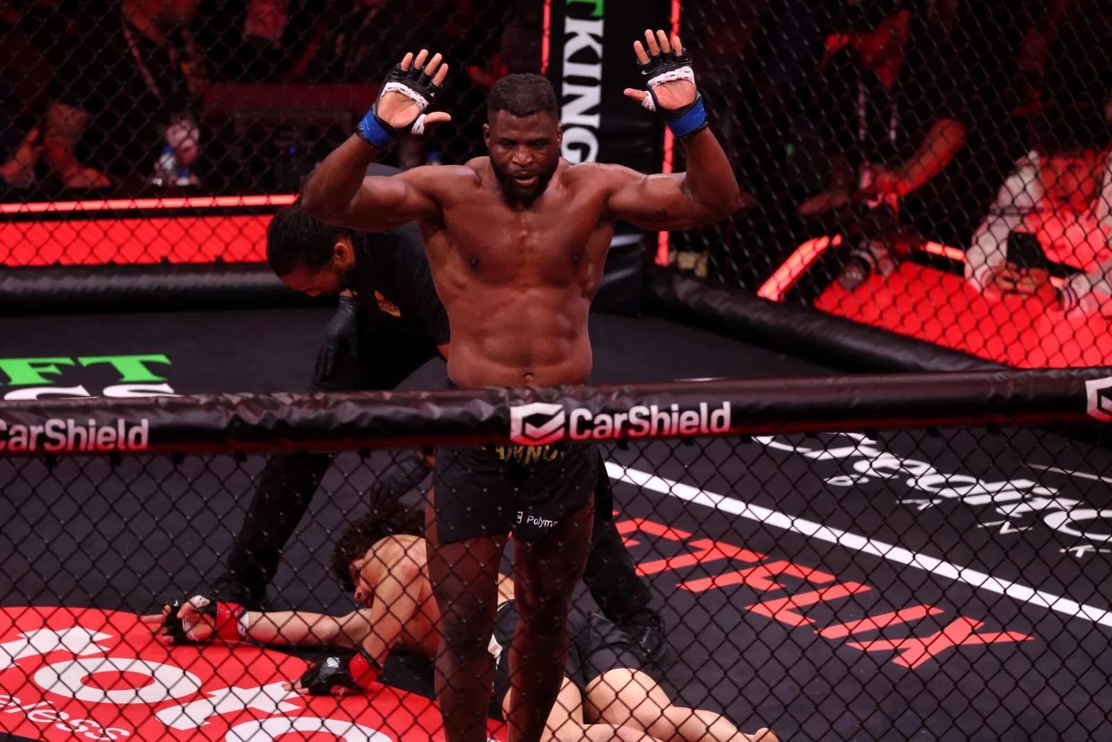 Ngannou Returns with First-Round KO of Lins on Netflix Card